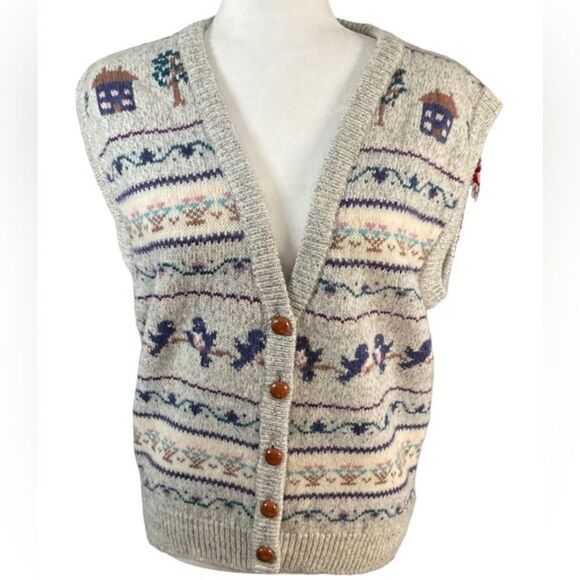 Vintage Woolrich Wool Blend Sweater Vest Size M - Picture 2 of 11